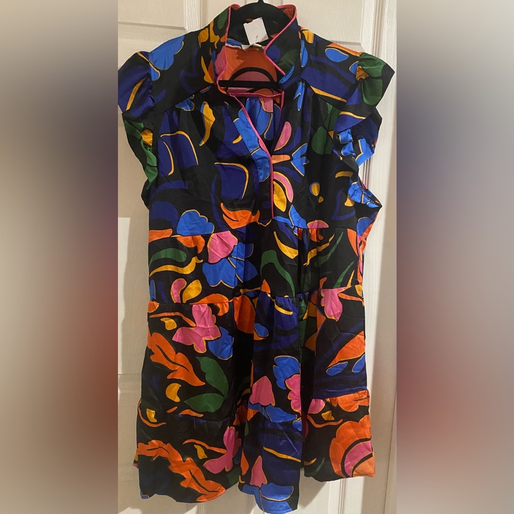 Vibrant Floral Dress